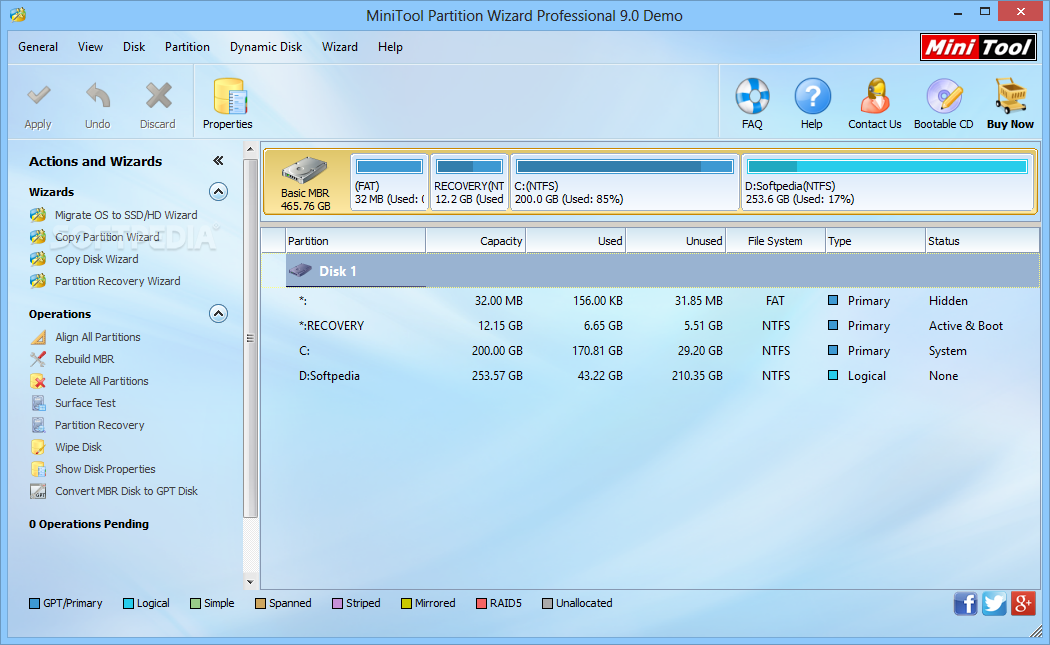 free minitool partition wizard download